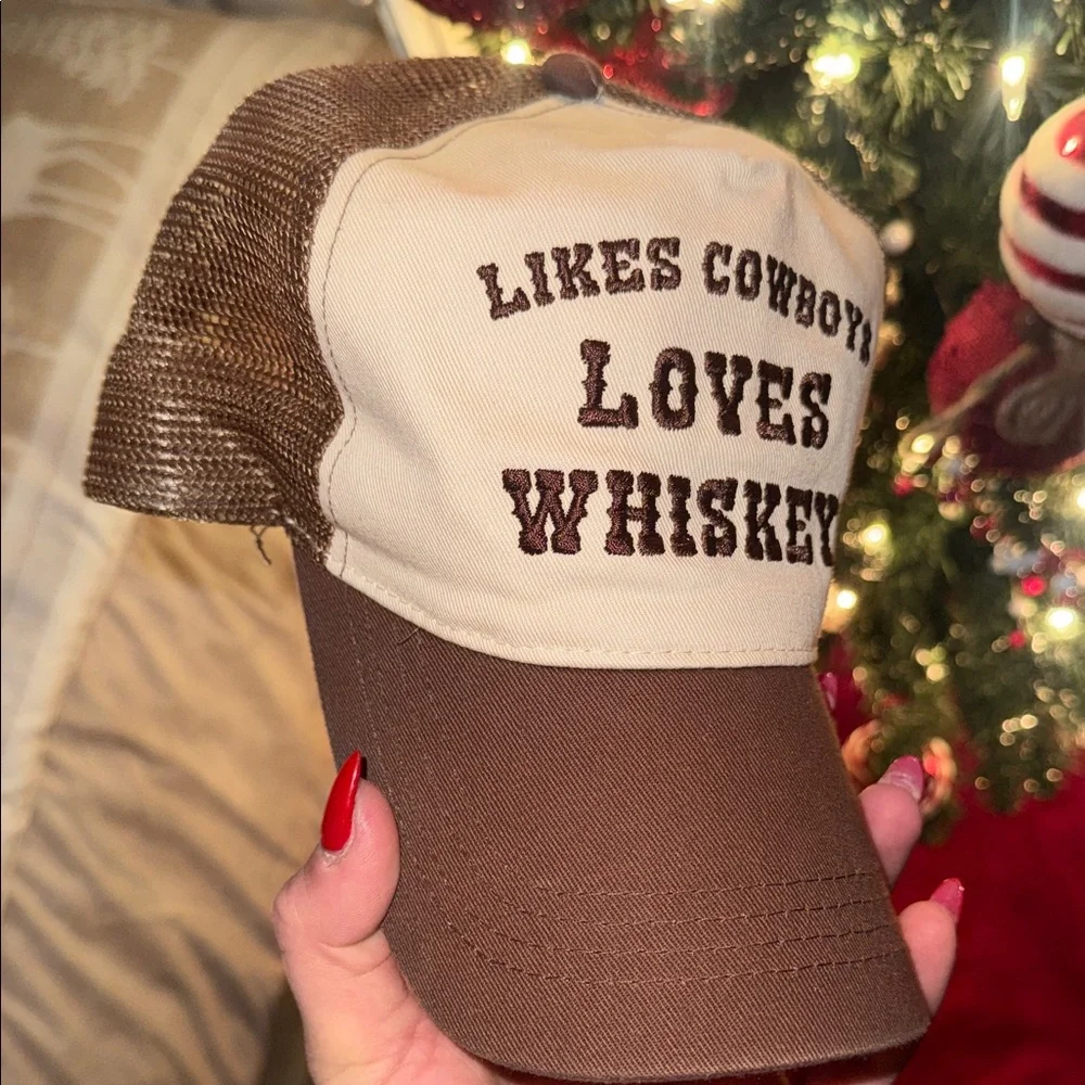 Buckle Brown and Cream Trucker Hat - Picture 6 of 7